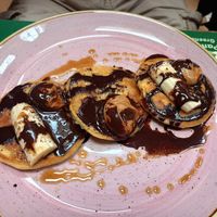 Chocolate pancakes at Pandora Greenbox in Split