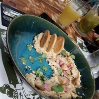 Hummus starter at Pandora Greenbox in Split