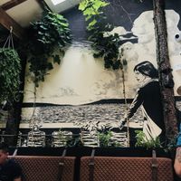 One of the walls inside  at Pandora Greenbox in Split