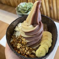 ‘Nutty Gritty’ twist nice cream bowl 288pesos  at Buonana in Siargao