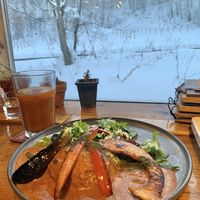 Tomato curry at Cafe Goryo in Furano