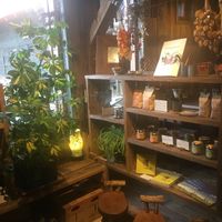 Inside the cafe at Cafe Goryo in Furano