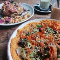 Winter salad and scramble at Tamper Sellers Wheel in Sheffield