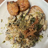 Mushrooms on toast (vegan)   at Tamper Sellers Wheel in Sheffield