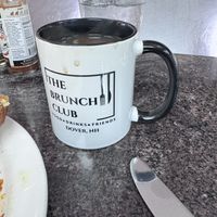 Hot or iced coffee. They have oat milk!  at The Brunch Club in Glasgow