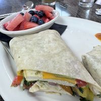 Tofu wrap  at The Brunch Club in Glasgow