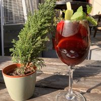 Sangria  at TerraPlana Café in Porto