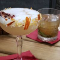 our drinks at TerraPlana Café in Porto