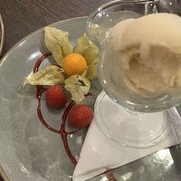Vegan vanilla ice cream  at Milan in Wooler
