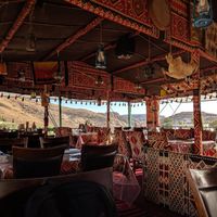 Breezy beautiful rooftop location at My Mom's Recipe in Wadi Musa