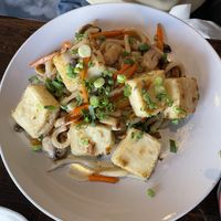 Udon dish with tofu instead of chicken or shrimp   at AI Sushi & Grill in Hot Springs