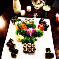Vegan sushi tray. at AI Sushi & Grill in Hot Springs