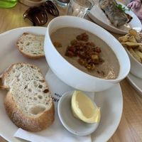 Cauliflower soup   at The Weston Restaurant in Wakefield
