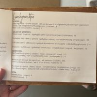 De kaart. Een vegan soep, salade of sandwich   at Eet-Lokaal in Zevenaar