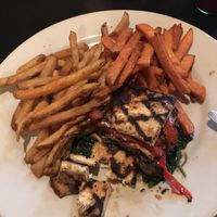 Marinated tofu Napoleon  at Iron Horse Station in Hot Springs
