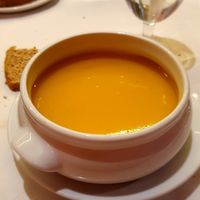 Crema de calabaza (vegano) at El Parral in Vitoria Gasteiz