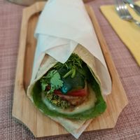 Falafel wrap at Dr Veggie in Yerevan
