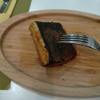 Have already ate the other one. Comes with 2 pieces. Vegan fried tofu with sea weed wrap as a replacement for fried fish. at Dr Veggie in Yerevan