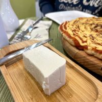 Cashew cheese, soft, salty and so delicious! at Dr Veggie in Yerevan