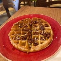 Maple Syrup & Pecan waffle at Wafflemeister in South West London