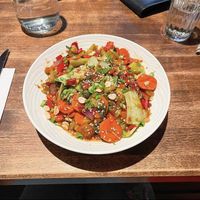 Vegan Hunan Kung pao  at Earls Kitchen + Bar in Edmonton