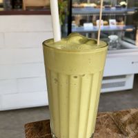 Iced matcha with banana  at Kaffi Arugam Bay in Arugam Bay
