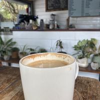 Really enjoyed this soy Flat White  at Kaffi Arugam Bay in Arugam Bay