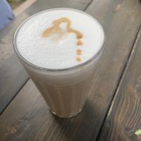 Almond latte  at Kaffi Arugam Bay in Arugam Bay