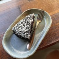 Tasty vegan chocolate cake 🍰   at Kaffi Arugam Bay in Arugam Bay