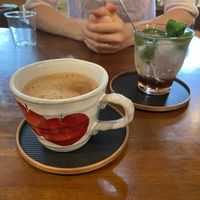 Chai and mint soda  at Ookinaki in Otsu