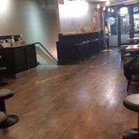 Restaurant area at Umi Falafel - North City in Dublin