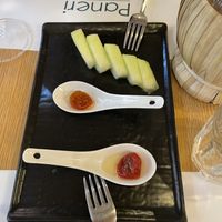 Melon and sweet tomato on the house! at Paneri in Rhodes