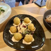 salty loukamades   at Paneri in Rhodes