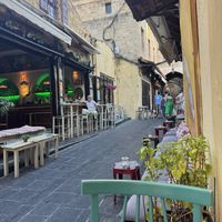 View from table   at Paneri in Rhodes