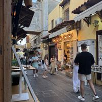 View from table   at Paneri in Rhodes