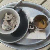 Affogado with vegan ice cream at ERICH in Vienna