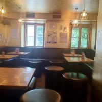 Inside seating area at ERICH in Vienna