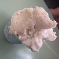 Small with hazelnut coconut, and apple.  at Gelataria COSI in Coimbra