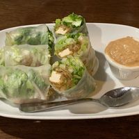 Fresh spring rolls w tofu at Thai Diner in Lawrence