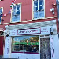 Cafe front at The Flying Poet in Kinsale