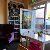 Cafe interior at The Flying Poet in Kinsale