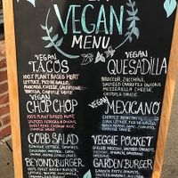 Vegan menu as of dec 2020 at Healthy Boy Grill in Carle Place