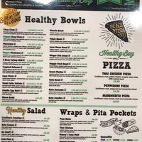 Menu as of dec 2020 2nd side at Healthy Boy Grill in Carle Place