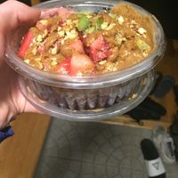 Go nuts acai bowl with gluten free granola at Healthy Boy Grill in Carle Place