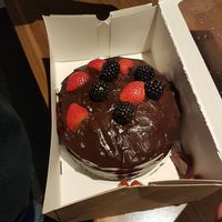 Vegan chocolate cake 💚 at Life's a Peach in Utrecht