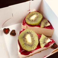 Delicious “cheese" cake  at Life's a Peach in Utrecht