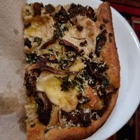 Funghi foccaccia at Life's a Peach in Utrecht
