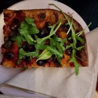 Olive foccaccia at Life's a Peach in Utrecht