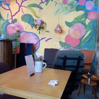 Inside the cafe (summer 2025) at Life's a Peach in Utrecht