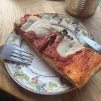 Half a foccacia "mozza”  at Life's a Peach in Utrecht